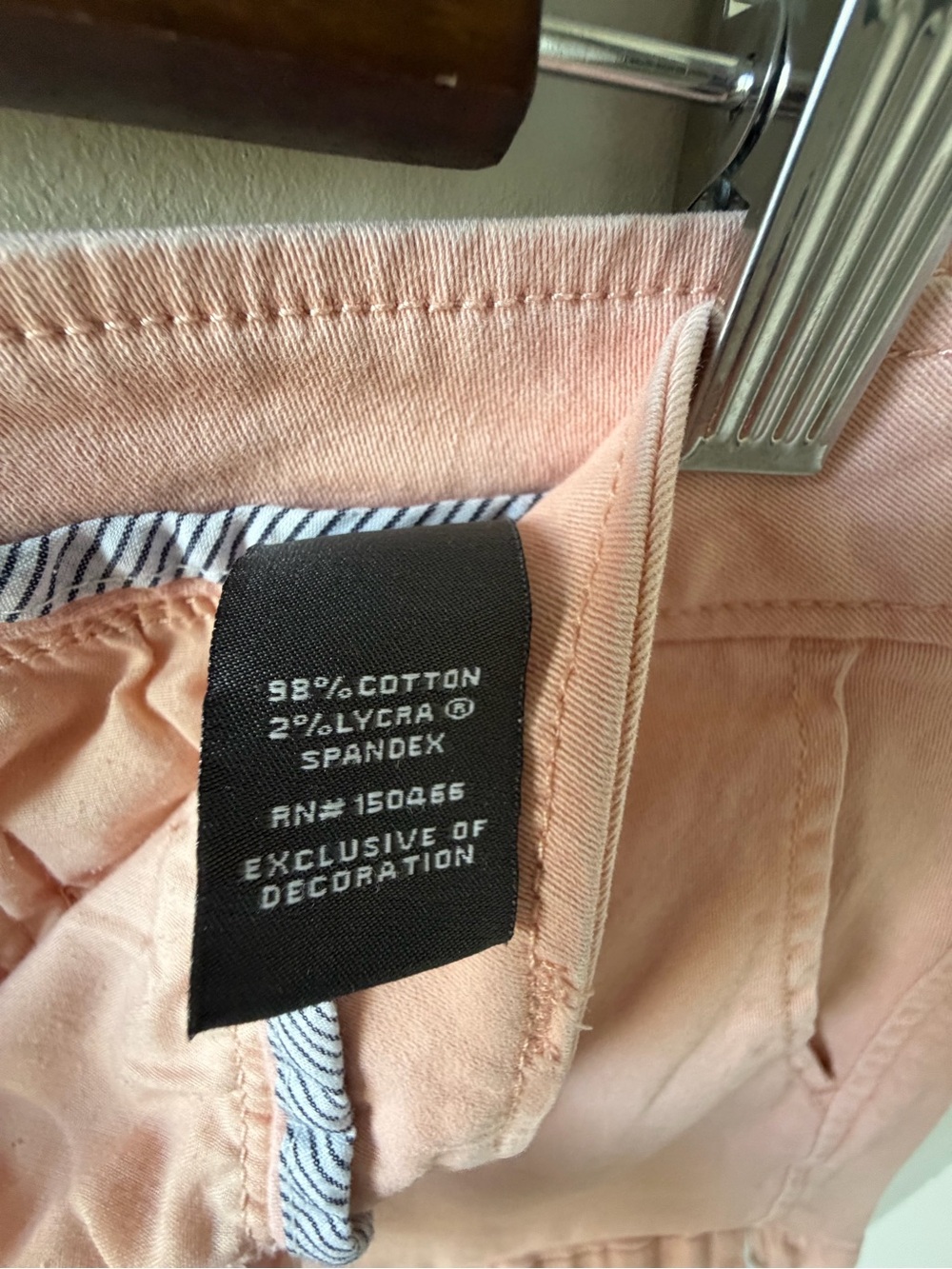 Market & Spruce Pink Chino Shorts | 3" Inseam | Stretch Casual | Women's 12 - Picture 8 of 8
